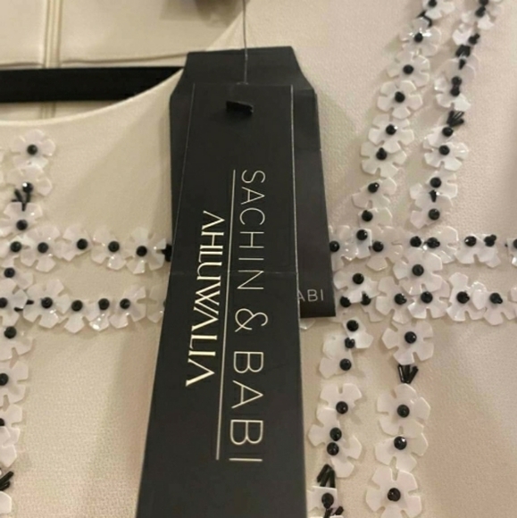 Sachin & Babi "Isabella" Floral-Check Pattern Dres - Picture 6 of 16